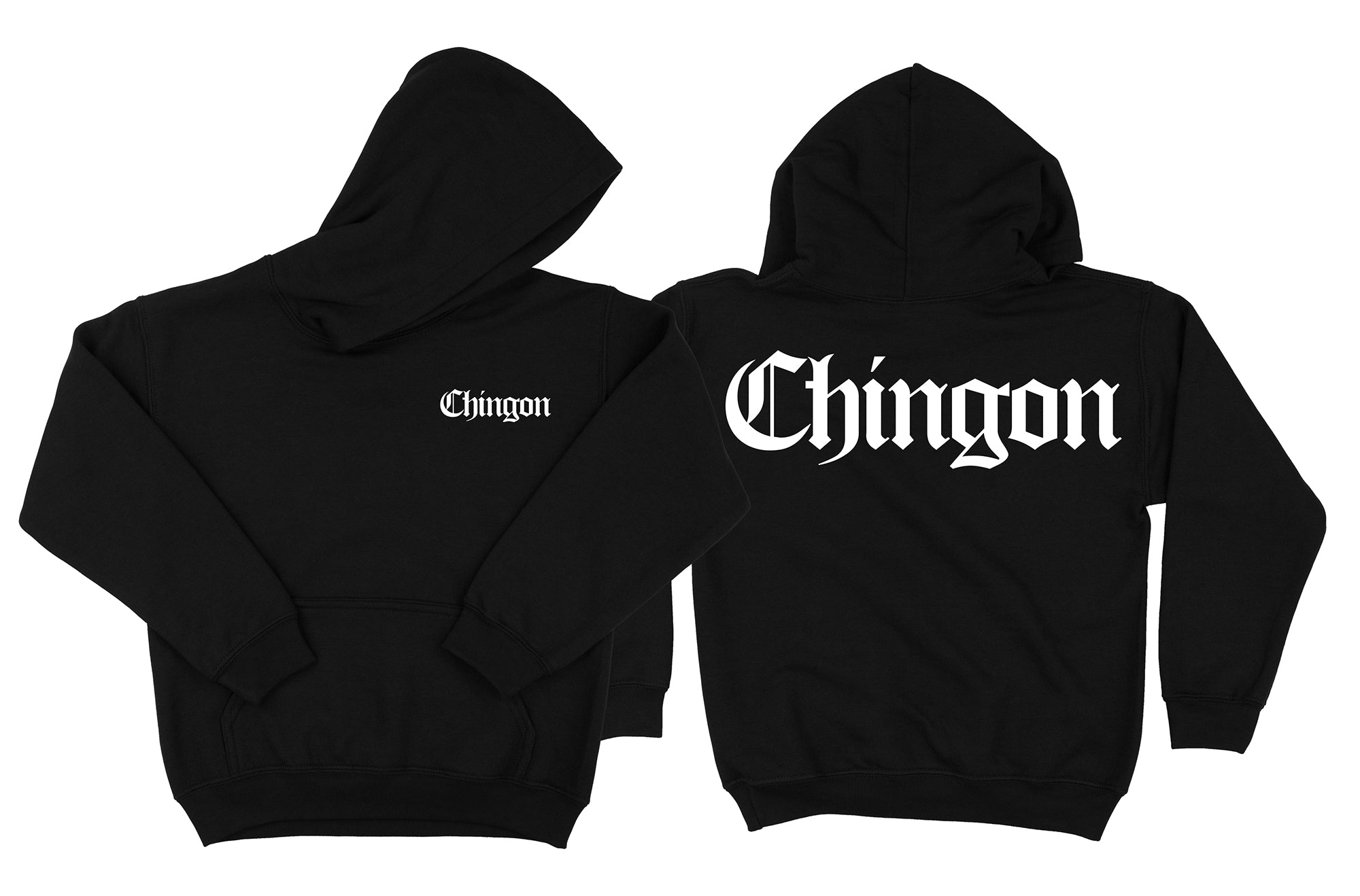 KIDS "Chingon" Black Hoodie.